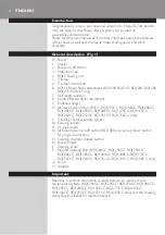 Preview for 4 page of Philips RQ1200 series User Manual