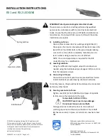 Philips RX1 LEDGINE Installation Instructions предпросмотр