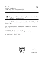 Preview for 112 page of Philips S9000 Series Manual