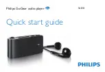 Предварительный просмотр 1 страницы Philips SA018102K/02 Quick Start Manual