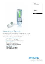 Philips SA1212 Specifications preview