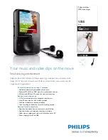 Предварительный просмотр 1 страницы Philips SA1VBE08K - GoGear ViBE - 8 GB Digital Player Manual