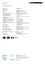 Preview for 2 page of Philips SA2011 Specifications