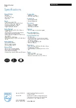 Preview for 2 page of Philips SA2101 Specifications