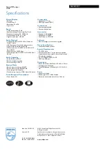 Preview for 2 page of Philips SA2205 Specifications