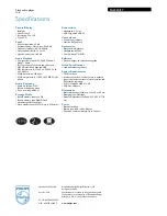 Preview for 2 page of Philips SA2320 Specifications