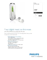 Philips SA2323 Manual предпросмотр