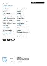 Preview for 2 page of Philips SA2326 Specifications