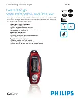 Philips SA261 Specifications предпросмотр