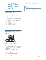 Предварительный просмотр 5 страницы Philips SA2SONGBRD/00 User Manual