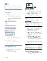 Предварительный просмотр 8 страницы Philips SA2SONGBRD/00 User Manual