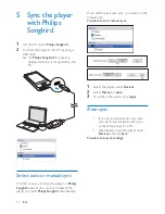 Предварительный просмотр 14 страницы Philips SA2SONGBRD/00 User Manual