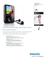 Philips SA2VBE04KW Manual preview