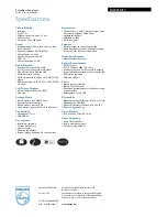 Preview for 2 page of Philips SA3021C Specifications