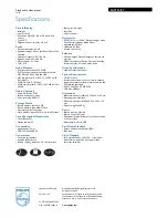 Preview for 2 page of Philips SA3114 Specifications