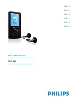 Philips SA3125 Owner'S Manual preview