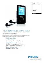 Philips SA3125 Specifications preview