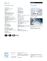 Preview for 2 page of Philips SA4000 Specifications