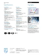 Preview for 2 page of Philips SA4025 Specifications