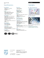 Preview for 2 page of Philips SA4110 Specifications