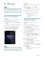 Preview for 20 page of Philips SA4VBE04KF/12 User Manual