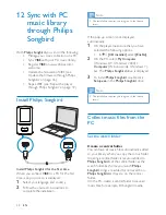 Предварительный просмотр 27 страницы Philips SA4VBE04KF/12 User Manual