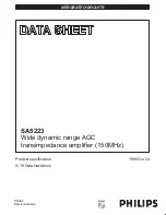 Philips SA5223 Datasheet предпросмотр