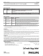 Preview for 9 page of Philips SA58605 Datasheet