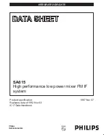 Philips SA615 Datasheet preview