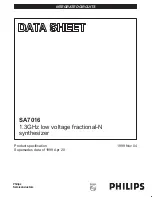 Philips SA7016 Datasheet preview
