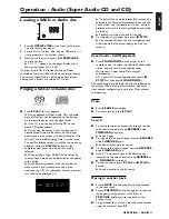 Предварительный просмотр 21 страницы Philips SACD 1000 Manual