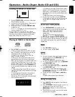 Предварительный просмотр 27 страницы Philips SACD1000 Instructions For Use Manual