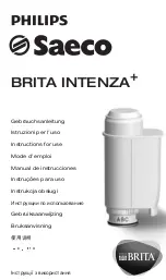 Предварительный просмотр 1 страницы Philips Saeco BRITA INTENZA+ User Manual