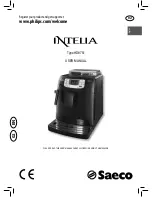 Philips Saeco Intelia HD8751 User Manual preview