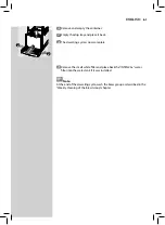 Предварительный просмотр 63 страницы Philips Saeco Minuta HD8773 Operating Instructions Manual