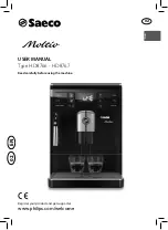 Предварительный просмотр 1 страницы Philips Saeco Moltio HD8766 User Manual