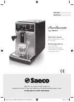 Philips Saeco PicoBaristo HD8924 Instruction Manual предпросмотр