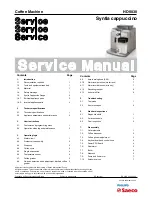 Philips Saeco Royal HD8838 Service Manual preview