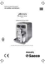 Philips Saeco XELSIS HD8943/14 Operating Instructions Manual preview