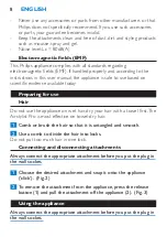 Preview for 8 page of Philips Salon Airstylist Pro HP4671 Manual
