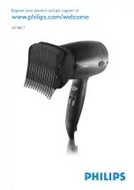 Предварительный просмотр 1 страницы Philips Salon Dry'n Straight HP4867 Manual