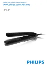 Philips SalonStraight Glamour HP4687 Manual preview
