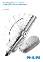 Philips SalonStraight Want2Move HP4646 Manual preview