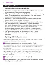 Preview for 8 page of Philips Satinelle Ice HP6495 User Manual