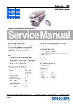 Philips Satinelle Ice Premium HP6502 Service Manual preview