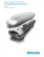 Preview for 1 page of Philips Satinelle Ice Premium HP6517 User Manual