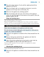 Preview for 13 page of Philips Satinelle Ice Premium HP6517 User Manual