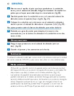 Preview for 62 page of Philips Satinelle Ice Premium HP6517 User Manual