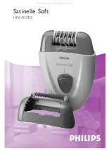 Philips Satinelle Soft HP6407/2 Manual preview