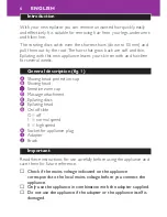 Preview for 6 page of Philips Satinelle Soft
HP6409/02 User Manual